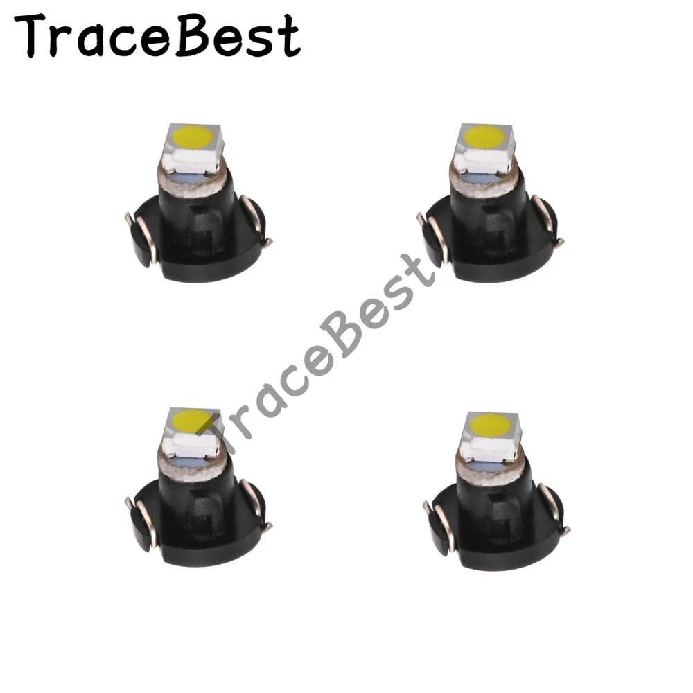 4 шт. белый T3 1210 1SMD инструмент светильник светодиодный лампы 12V белый светильник прост в установке