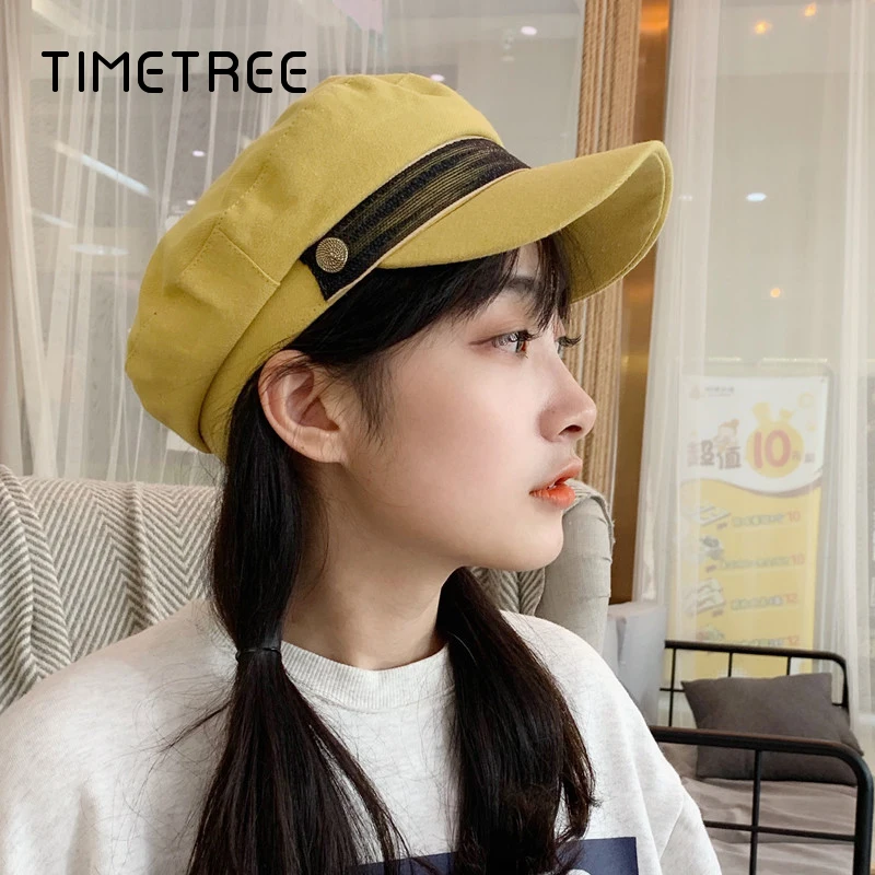 Модные женские темно синие береты повседневные кружевные хлопковые облегающие