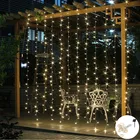 Уличная светодиодная гирлянда на солнечной батарее, 3 м х 3 м