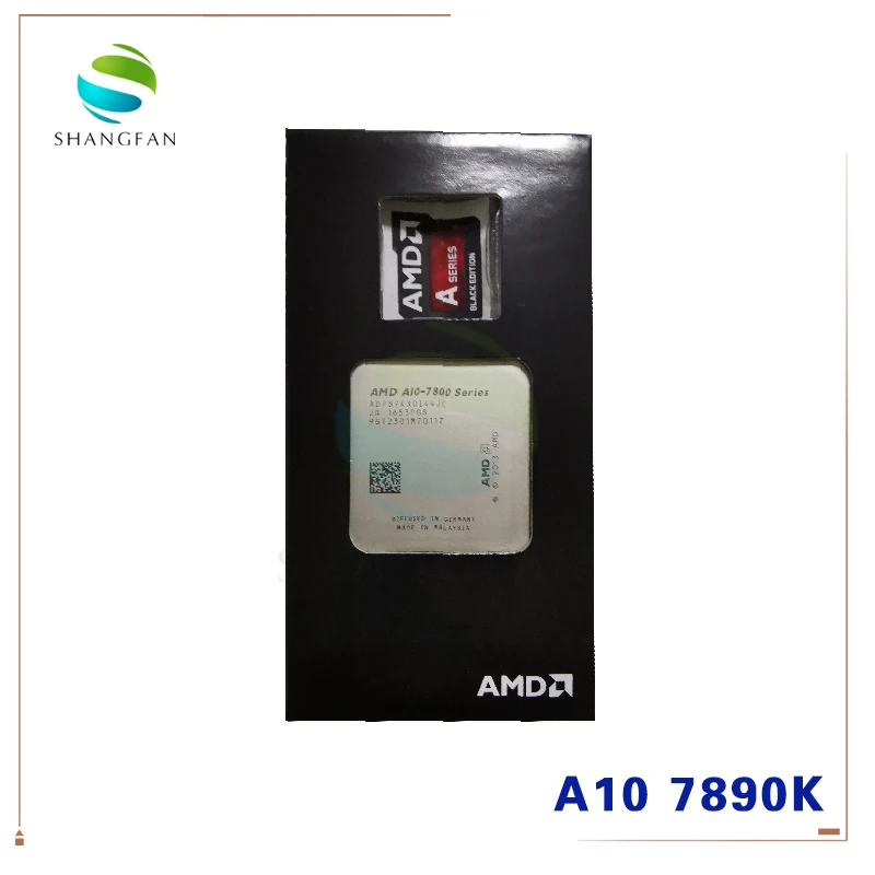 Новый четырехъядерный процессор AMD A10 Series 7890 K 4 1 GHz AD789KXDI44JC Socket FM2 + с охлаждающим