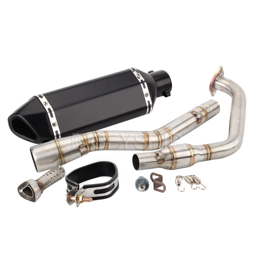 V 3 мотоцикл Akrapovic выхлопная и Соединительная труба для Yamaha YZF R125 R15 V3- YZF-R125 YZF R15 V3 Escape Slip-on - Цвет: 1