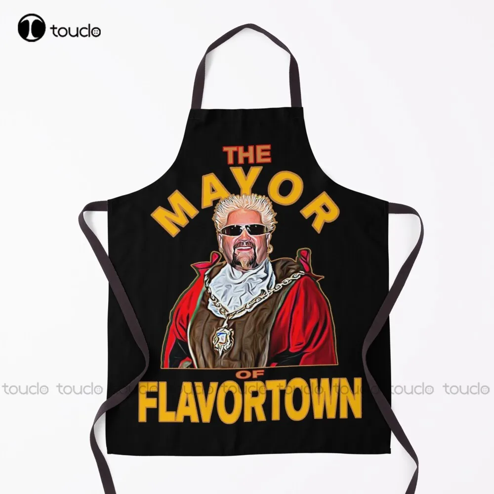

New New Guy Fieri Fans Mayor Of Flavortown Funny Meme Chef Diners Food Apron Funny Aprons For Men Unisex
