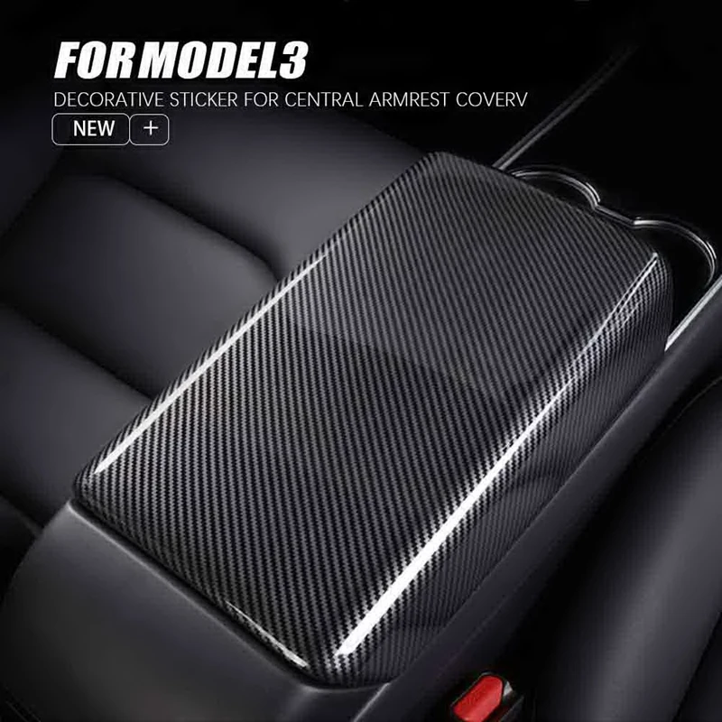 Защитный чехол для автомобильного подлокотника Tesla Model 3 2019-2021 декоративная