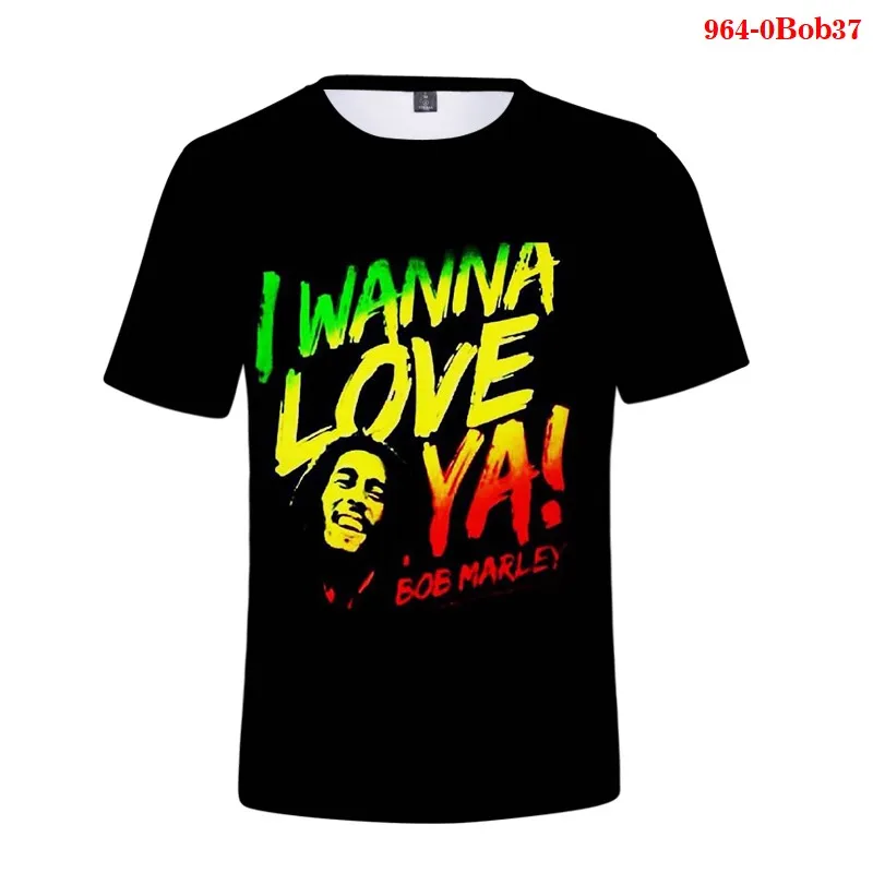 

Men's Clothing Bob Marley Print T Shirt Boys Cool Streetwear Tee Summer Casual Shirt Fashion Tee Hot Sale Bob Marley Tops Unisex