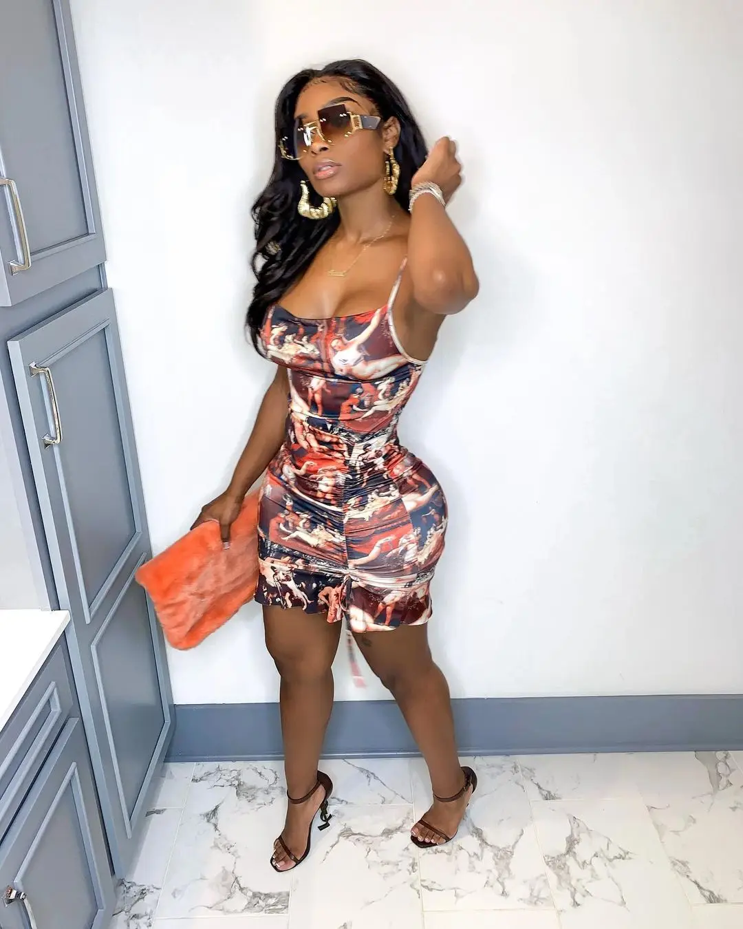

European and European summer 2021 hot style dress new fashion women's dress with suspenders TC057