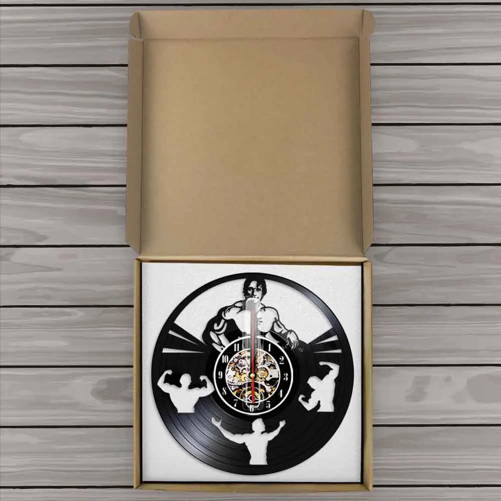 Арнольд Шварцнеггер фитнес Дарен виниловая запись настенные часы Бодибилдинг