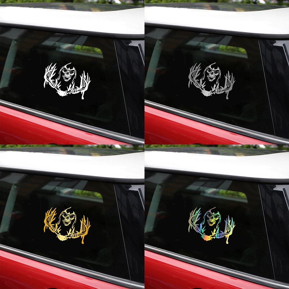 Наклейки для автомобиля оленя рыбы медведя скелета окна двери кузова мотоцикла
