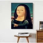 Картина на холсте ожирение, настенные постеры с принтом Моны Лизы, для гостиной, украшение для дома