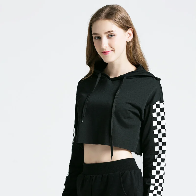 

MRMT 2022 Brand Women's Hoodies Sweatshirts Casual Plaid Long-sleeved Pullover for Female Short Guard Hoodie Sweatshirt