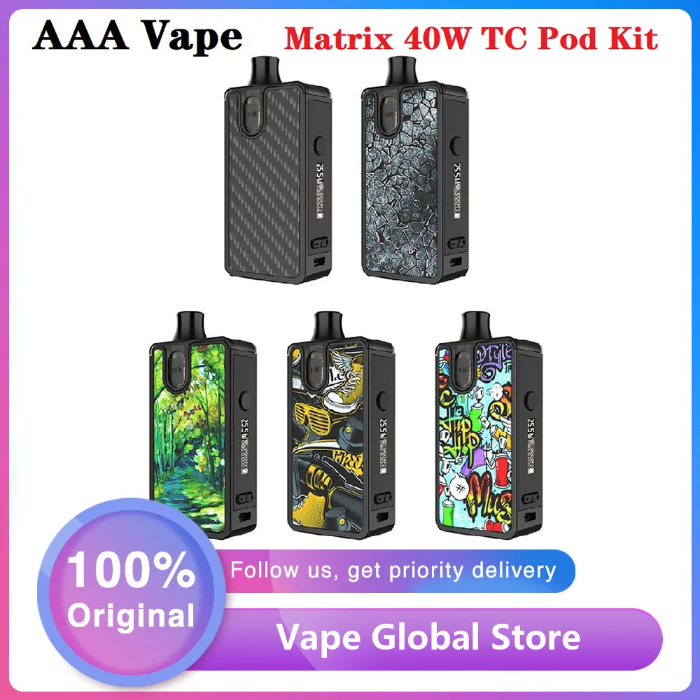 Набор для вейпа вейп с батареей 1100 мАч и OLED экраном 0 69 дюйма MTL Dual & DL Mesh Coil Drag X 40
