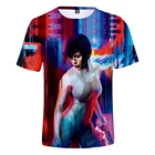 2021 футболка с 3D принтом призрака в Ракушке, Мужскаяженская летняя повседневная футболка с коротким рукавом, одежда