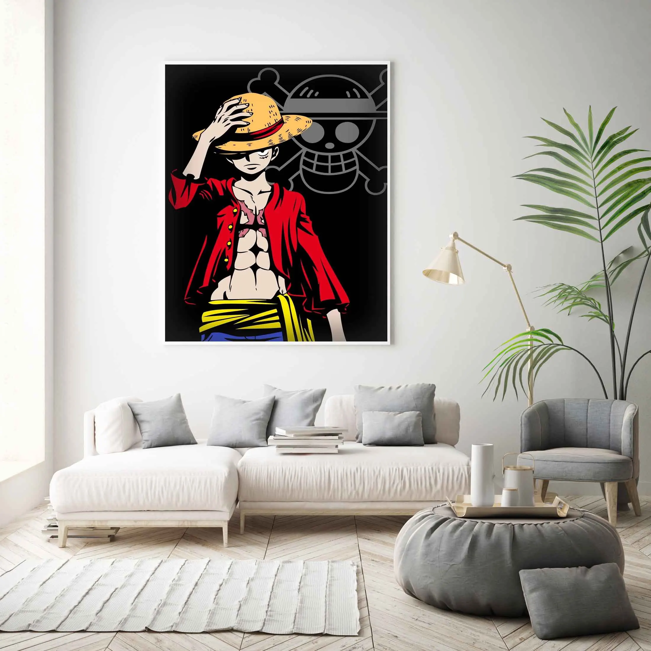 

One Piece Monkey D Luffy Pictures HD Printed Canvas Poster Anime Modular Modern Living Room Wall Art Home Decor Painting Framed