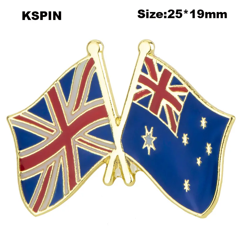 

Английская и австралийская дружба, флаг, булавка, значок, брошь, значки, значки