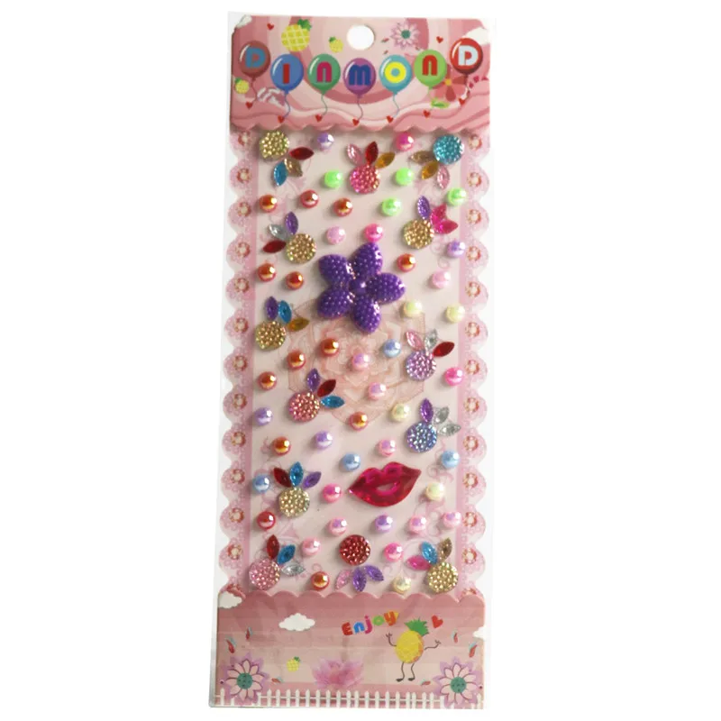 Красочные Стразы Морская звезда наклейка с цветком Diy Ювелирные изделия ананас