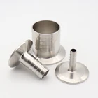 6 8 10 12 14 16 19 25 32 38 45 51 мм санитарная штуцер для шланга x 0,5 дюйма 1 дюйм 1,5 дюйма 2 дюйма тройной зажим SUS 304 фитинг из нержавеющей стали для домашнего пивоварения