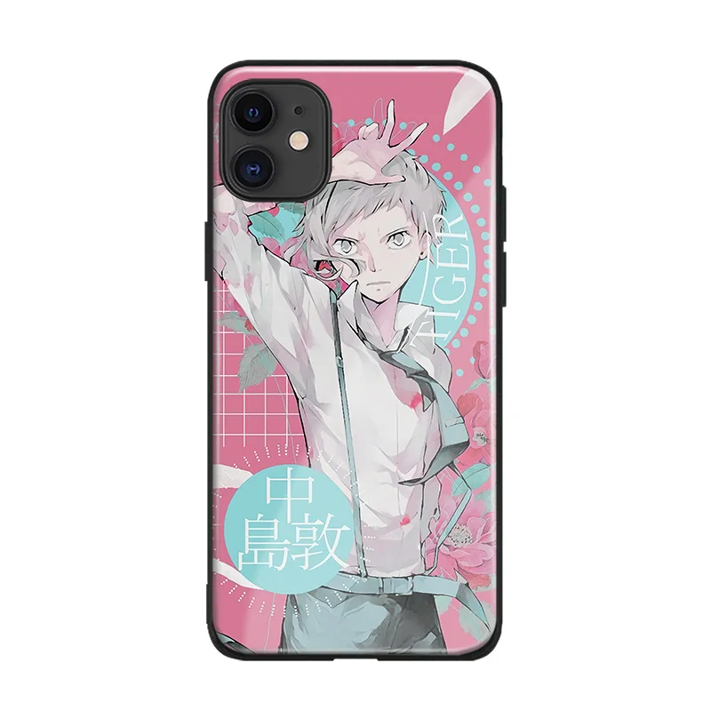 Atsushi Nakajima Anime Glass Soft Silicone Phone Case Cover Shell For IPhone SE 6s 7 8 Plus X XR XS 11 12 Mini Pro Max Sumsung | Мобильные