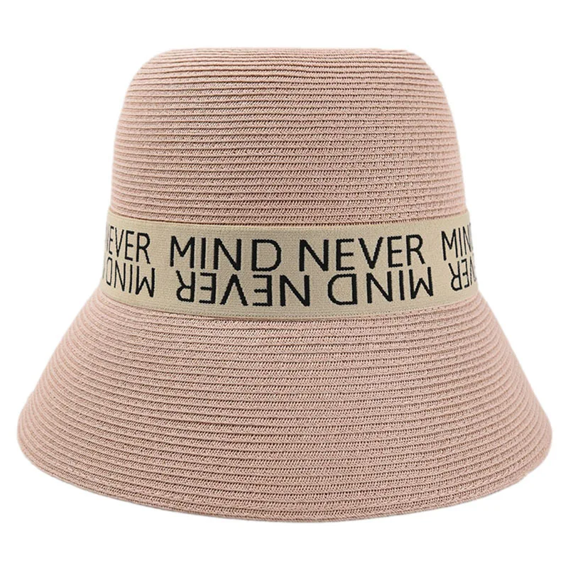 Шляпа Соломенная женская с широкими полями черная розовая - купить по выгодной