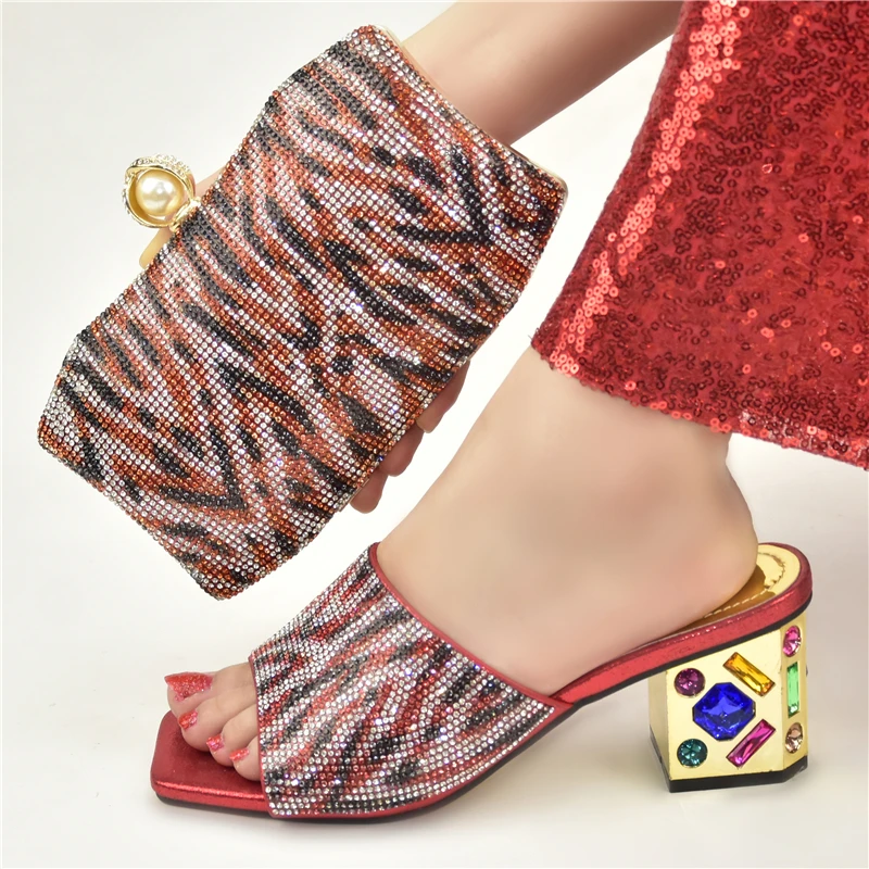 Новое поступление комплект из женской обуви и сумок итальянская обувь сумка для