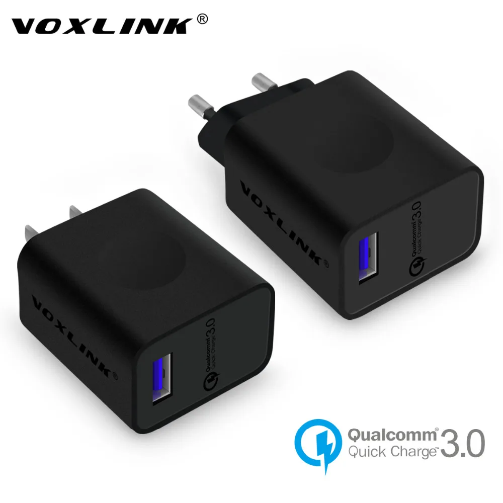 VOXLINK Quick Charge 3 0 18 Вт USB Charger Turbo Wall Fast Travel station для iPhone 7 6s plus Samsung S6 Edge Nexus6|Зарядные