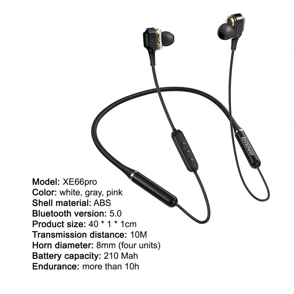Беспроводные наушники Lenovo XE66Pro Bluetooth 5 0 с шейным ободом магнитная гарнитура