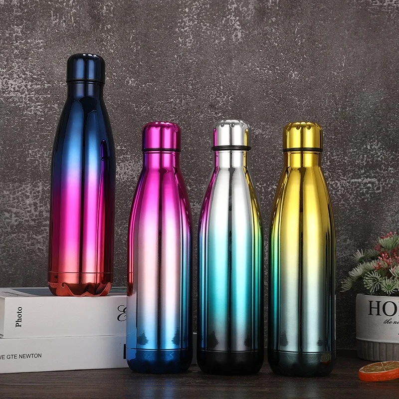 

500ml Double Wall Stainles Steel Water Bottle Thermos Bottle Keep Hot and Cold Insulated Vacuum Flask for Sport