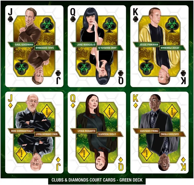 

1 Deck Green /Blue Bicycle Breaking Bad Playing Cards 88*63mm Paper Cards For Professional Magicians Magic Poker Card Magic