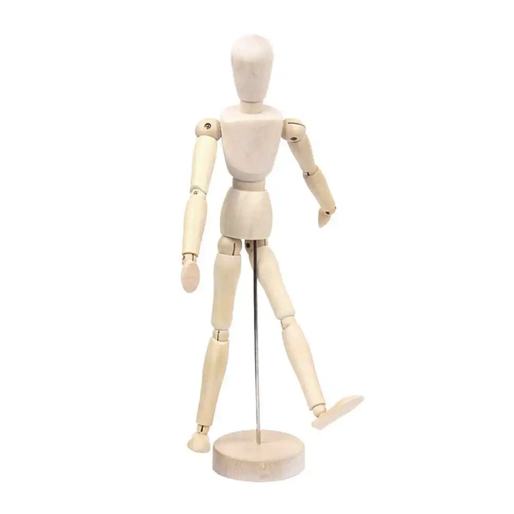 

12 Inch Wooden Man Model Wooden Man Wooden Joint Model Doll Sketch Model Decor