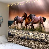 animal tapestry horse running tapestry wall art tapestry bedroom living room home dormitory decoration