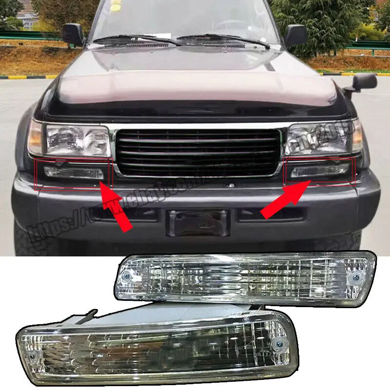 Подходит для Land Cruiser LC80 FJ80 4500 1991-1997 2 шт./компл. прозрачный индикатор переднего