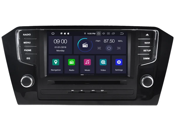 PX5 4g + 64g Android 9 0 автомобильный dvd плеер для VW PASSAT 2016 Автомобильный мультимедийный