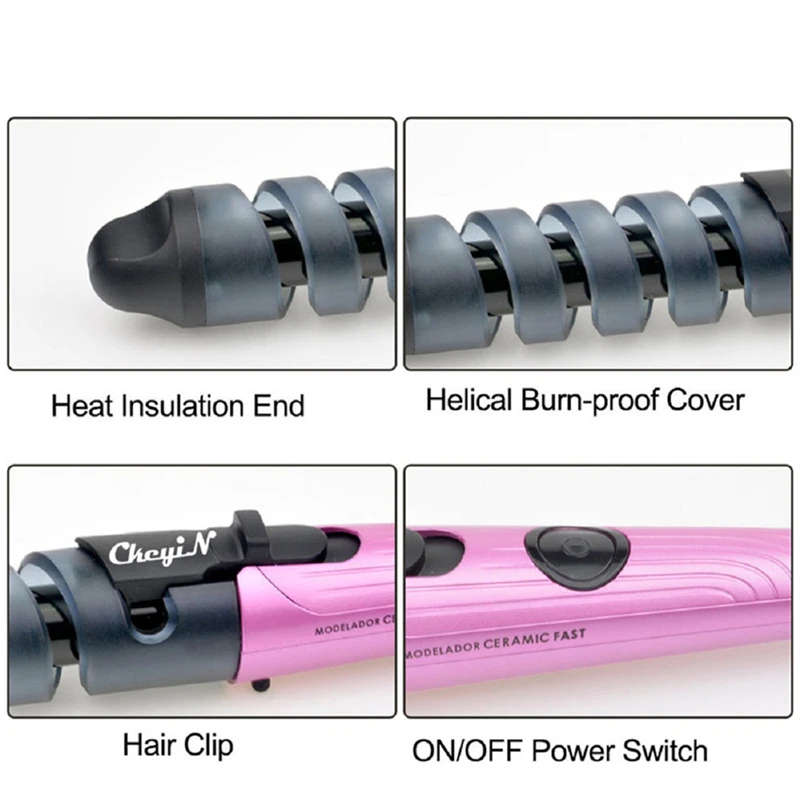 

Ceramic Hair Curler Magic Spiral Curling Iron Automatic Wand Heating Care Wave Anti-perm Salon Hair Styler Pro Styling Tools