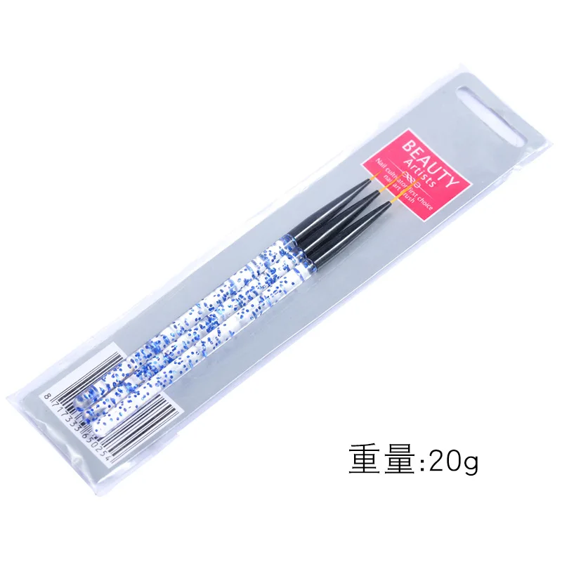 3 шт./компл. Нейл-арт лайнер живопись ручка 3D советы Сделай Сам акриловые кисти для