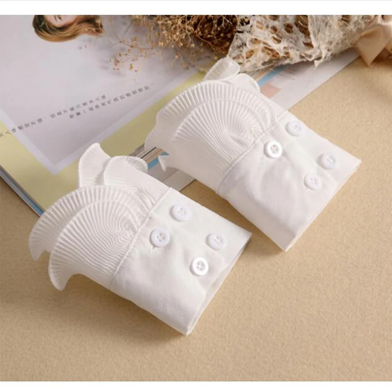 Декорированные манжеты ложные рукава Осень-зима свитер декоративные воланы