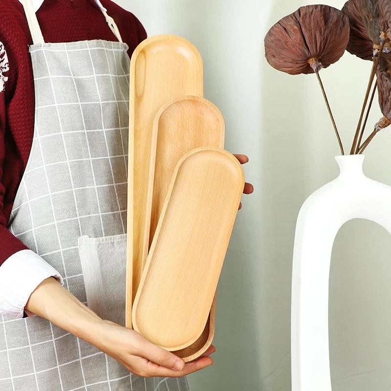 

3 шт., деревянные тарелки для хлеба, в японском стиле