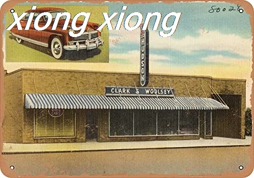 Металлический знак-почтовая открытка Мичиган-новые автомобили Хадсон Кларк и