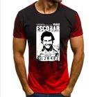 Градиент Pablo Escobar футболка колумбийский наркобарона картель деньги Для Мужчин's летняя футболка Camiseta забавные хлопковые топы, футболки, размер S-4XL