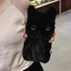 Чехол для Samsung Galaxy Xcover Pro 4 4s FieldPro, мягкий теплый плюшевый чехол с милым котом, однотонный чехол для телефона с животными, силиконовый чехол с кошачьими ушками