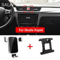 high quality new car mobile phone holder for skoda rapid air vent mount stand cell phone holder steady fixed bracket accessories