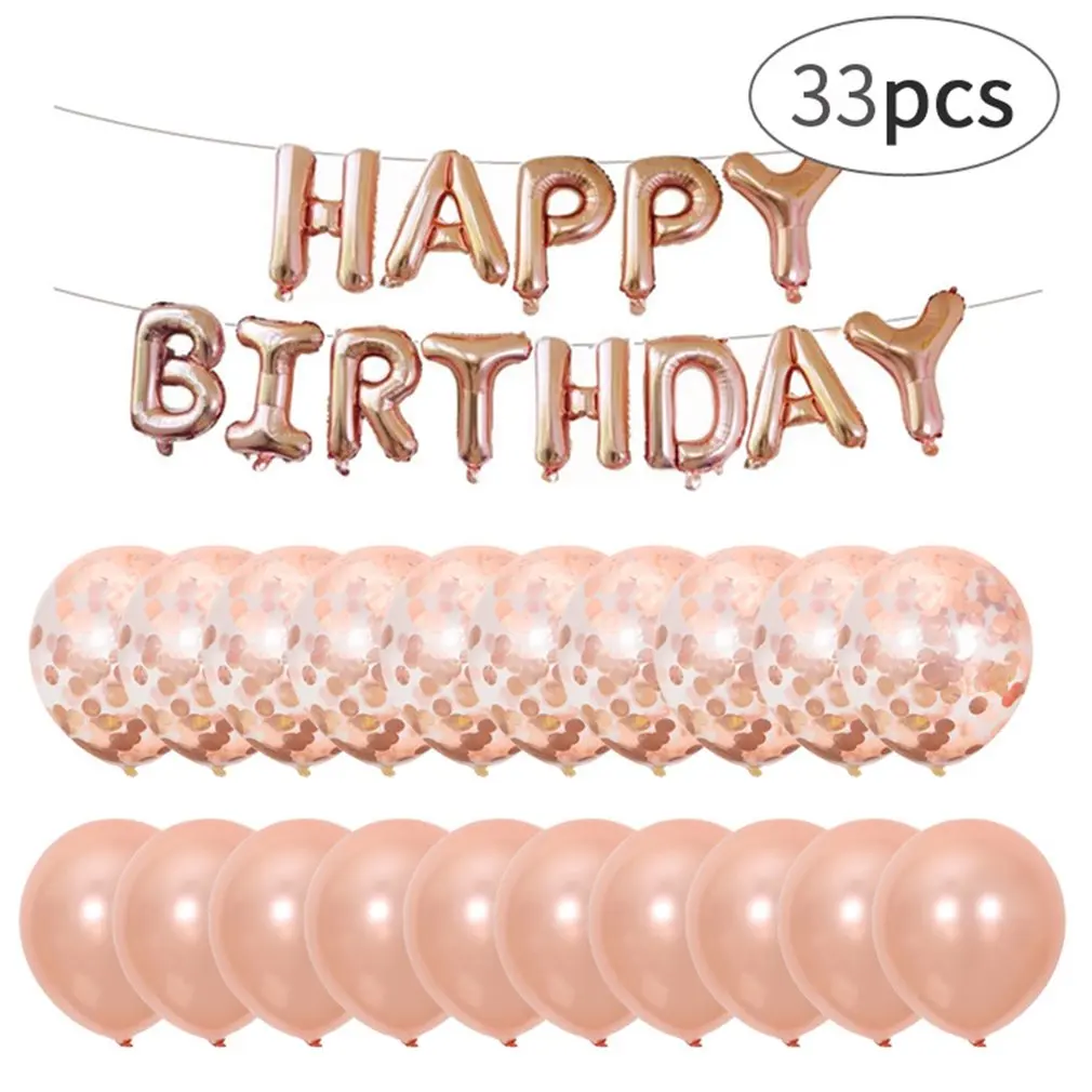 

Aluminum Happy Birthday Balloons Air Ballons Happy Birthday Wedding Decoration Balloon Event Party Supplies