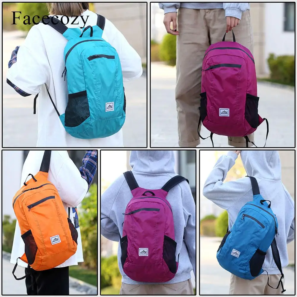 Уличный водонепроницаемый рюкзак Facecozy унисекс Складная портативная легкая