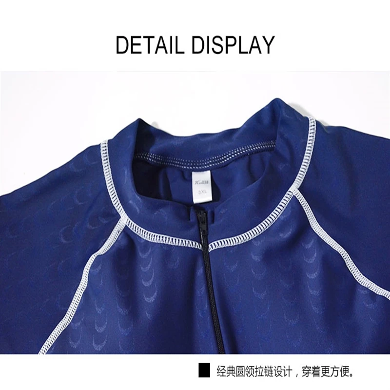 Plus Size Guard Long Sleeve One Piece Swimsuit For Women Solid Patchwork 2018 New Quick Dry Profession Swimwear Beachwear 6XL | Спорт и