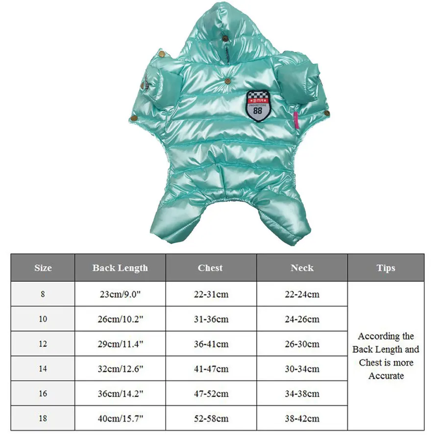 Теплая одежда для собак зимняя милая куртка щенков водонепроницаемые толстовки