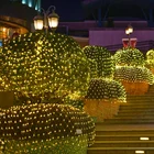 Уличная Водонепроницаемая светодиодная гирлянда на рождественскую елку, 1, 5 х1, 5 м, 3 х2 м