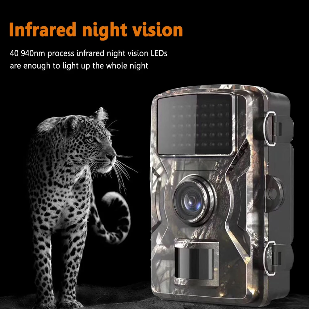 

Hunting Trail Camera 12MP HD New Wild Animal Detector Cameras 1080P Waterproof Monitoring Infrared Cam Night Vision Photo Trap