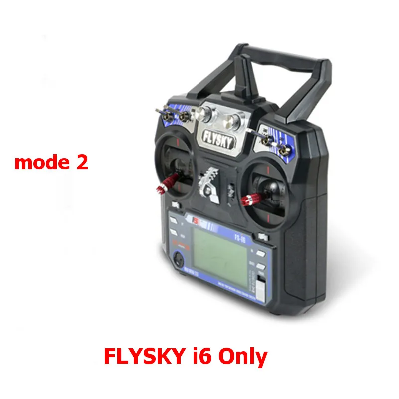 Mode 2 Only i6 Flysky FS-i6 FS i6 2,4G 6CH передатчик с FS-iA6 FS-iA6B FS-A8S приемник для управляемых вертолетов самолетов небольшой гоночный Дрон с видом от первого лица Mode1 Mode2 - Цвет: Mode 2 Only i6
