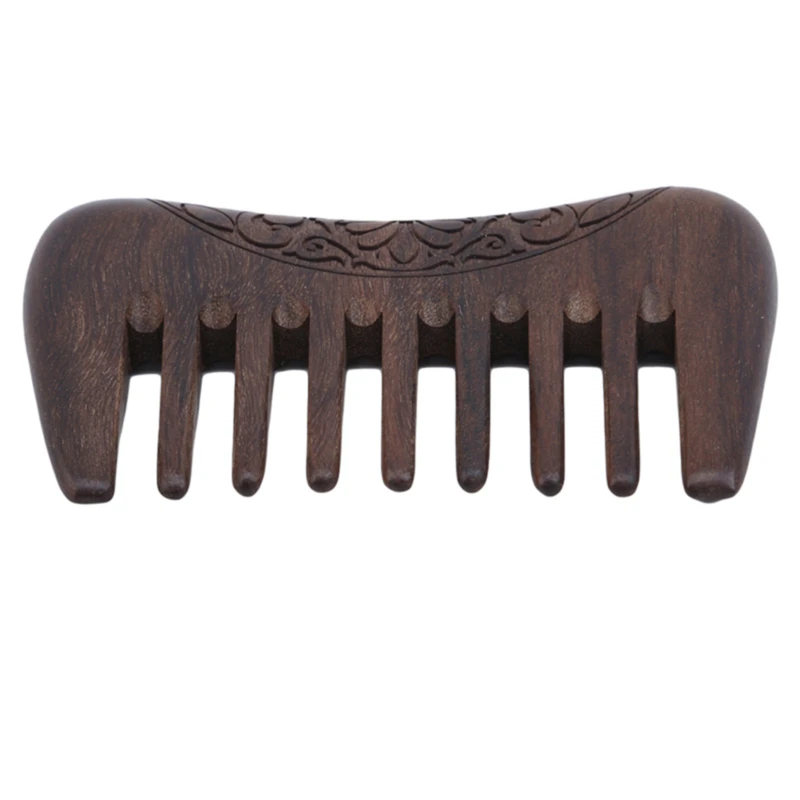 Гребень деревянный Карманный гребень из натурального сандалового дерева с
