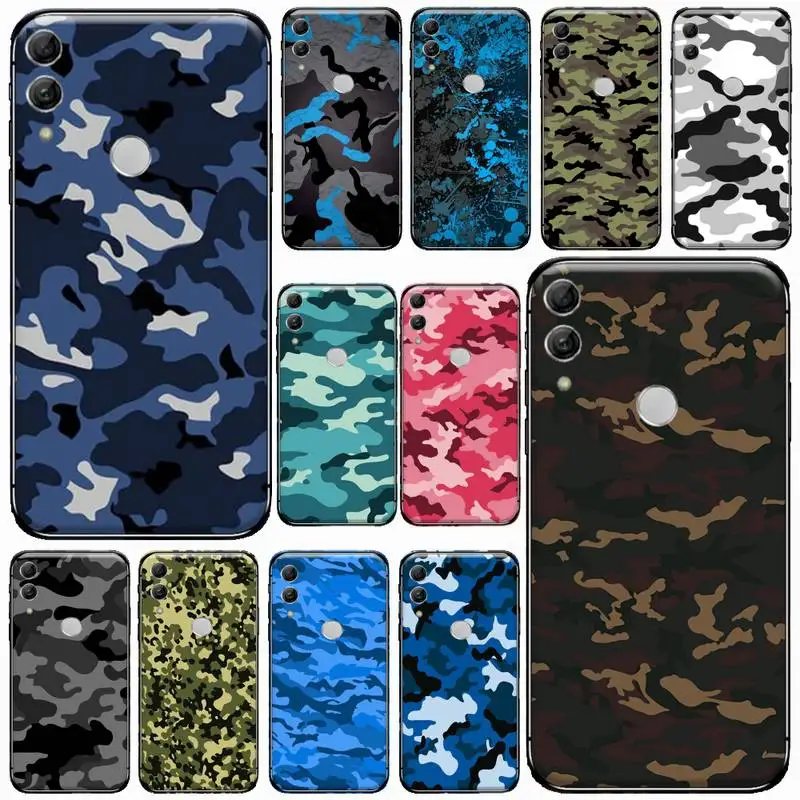 

Camouflage Pattern Camo military Army Phone Case For Huawei Honor 7C 7A 8X 8A 9 10 10i Lite 20 NOVA 3i 3e