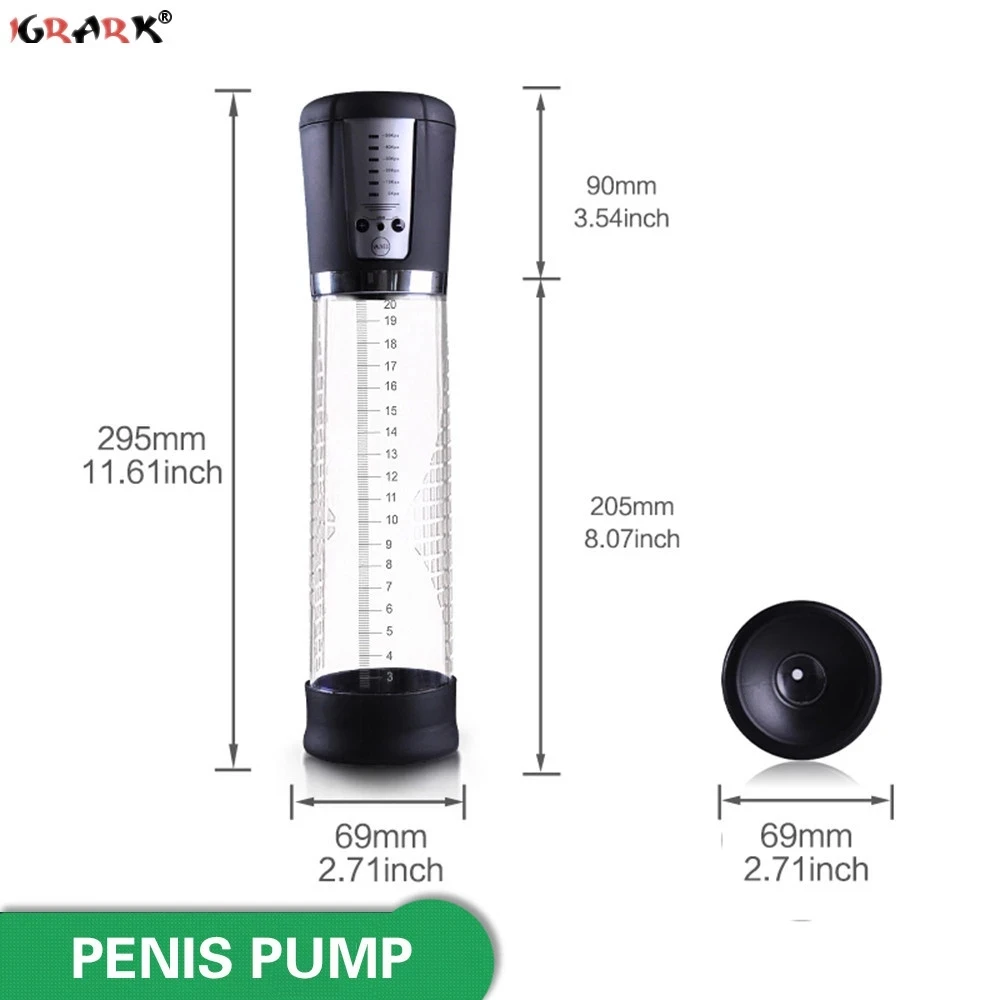 Автоматический Электрический Перезаряжаемые вакуумного увеличения пениса