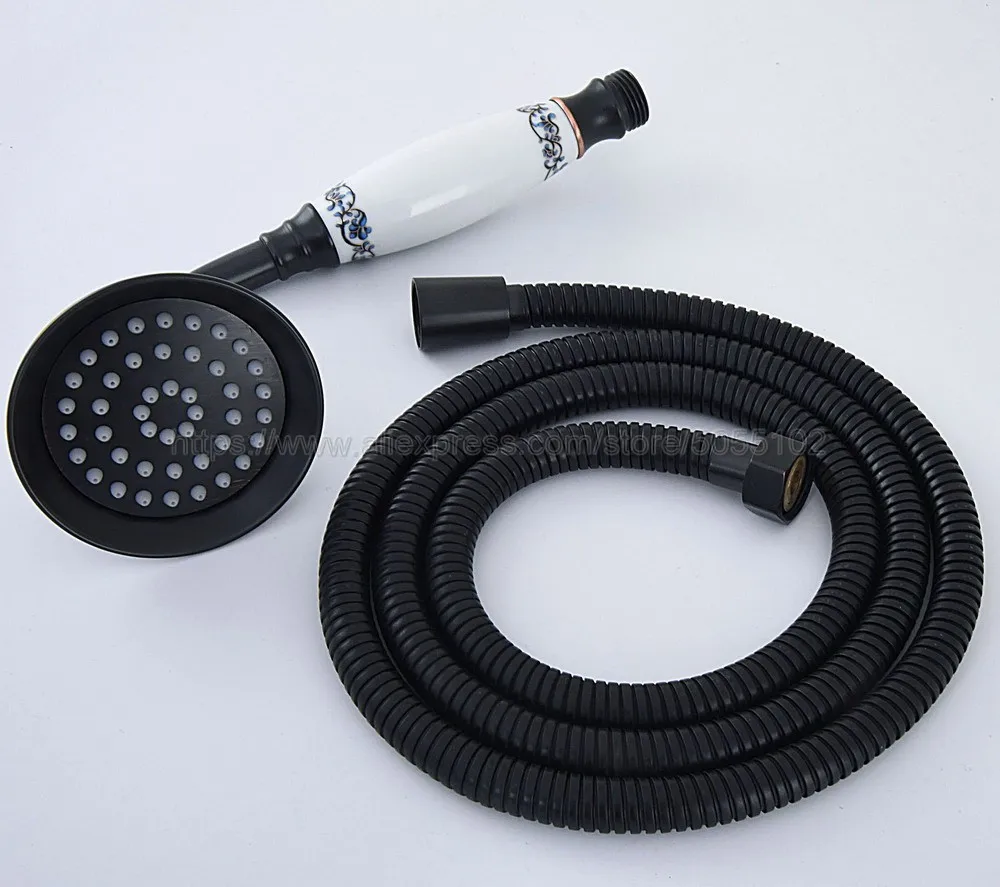 Масло втирают Бронзовый телефон стиль ванная комната душевая головка экономии