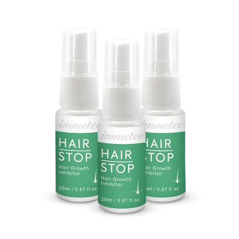 

20ML Hair Stop Serum Permanent Painless Hair Removal Essence Pores Shrink Inhibitor Stop Smooth Growth Skin Hair Repair Spr K7A9